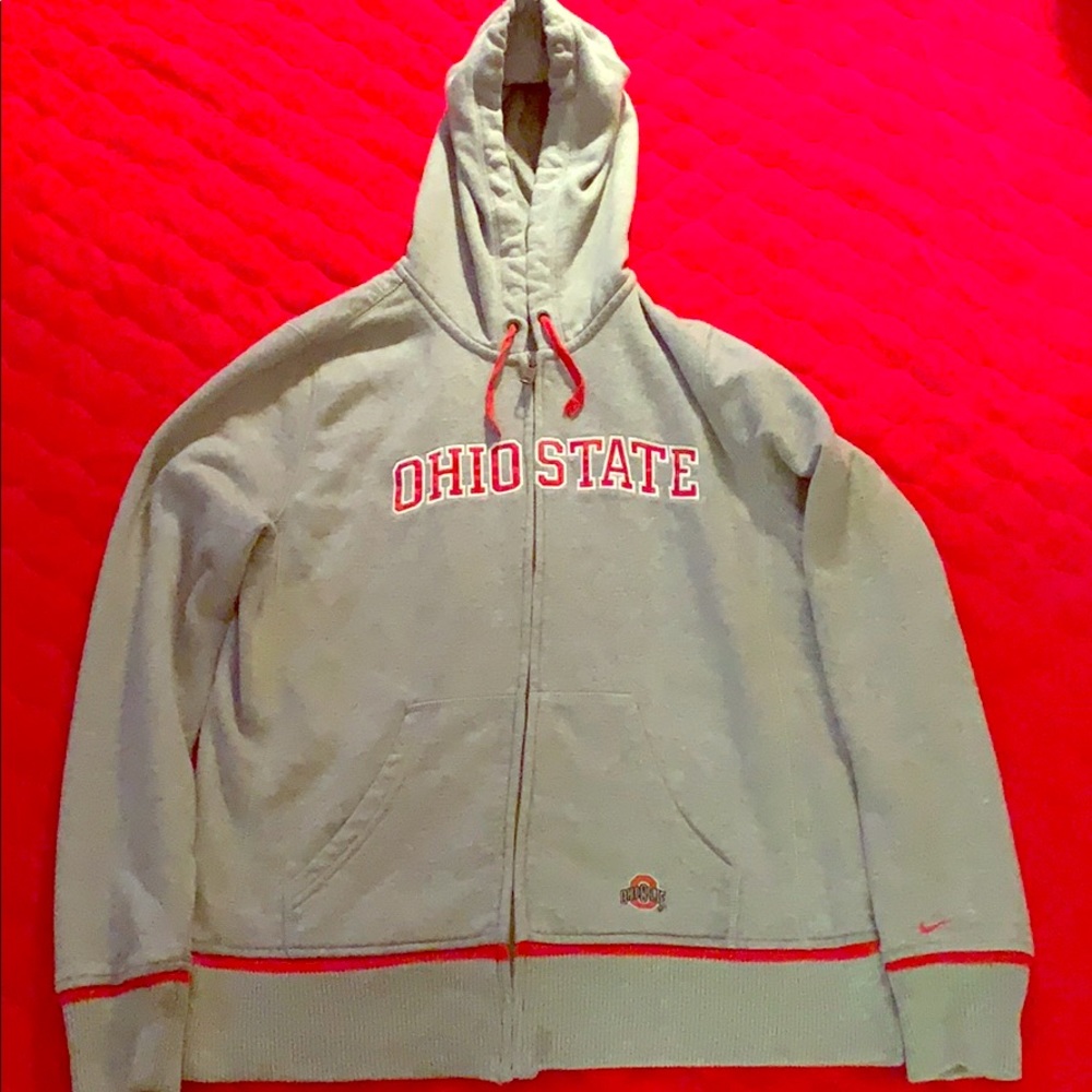 🏈Nike Ohio State Ladies zip up hoodie🏈Medium